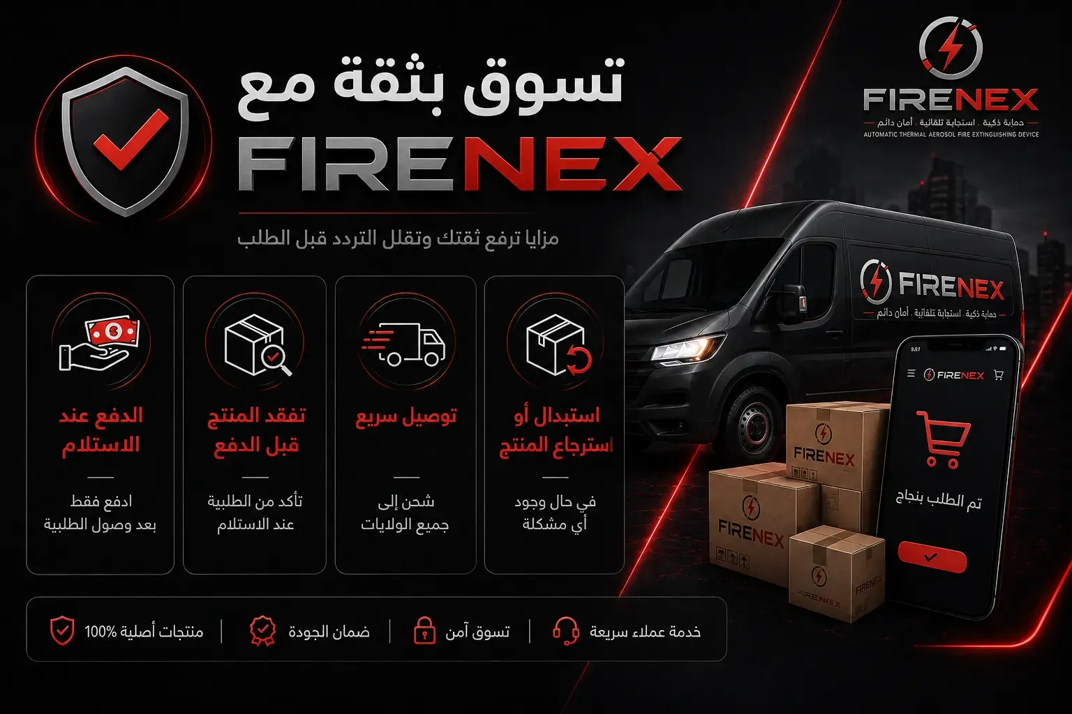 جهاز إطفاء حريق بالرذاذ الحراري التلقائي
